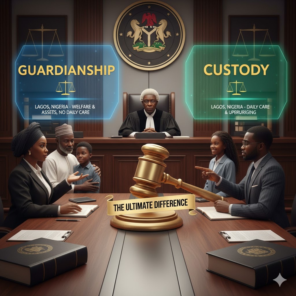 BETWEEN GUARDIANSHIP AND CUSTODY