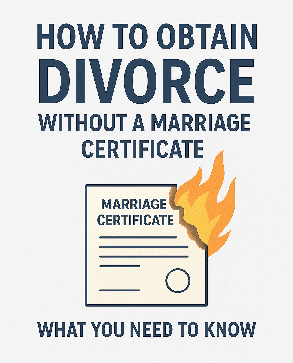 divorce without a marriage certificate