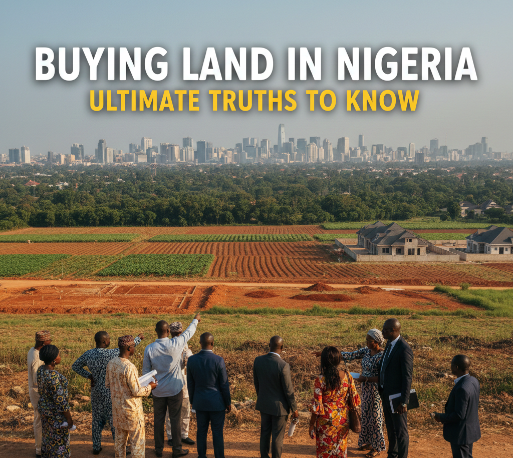 people standing and viewing a land