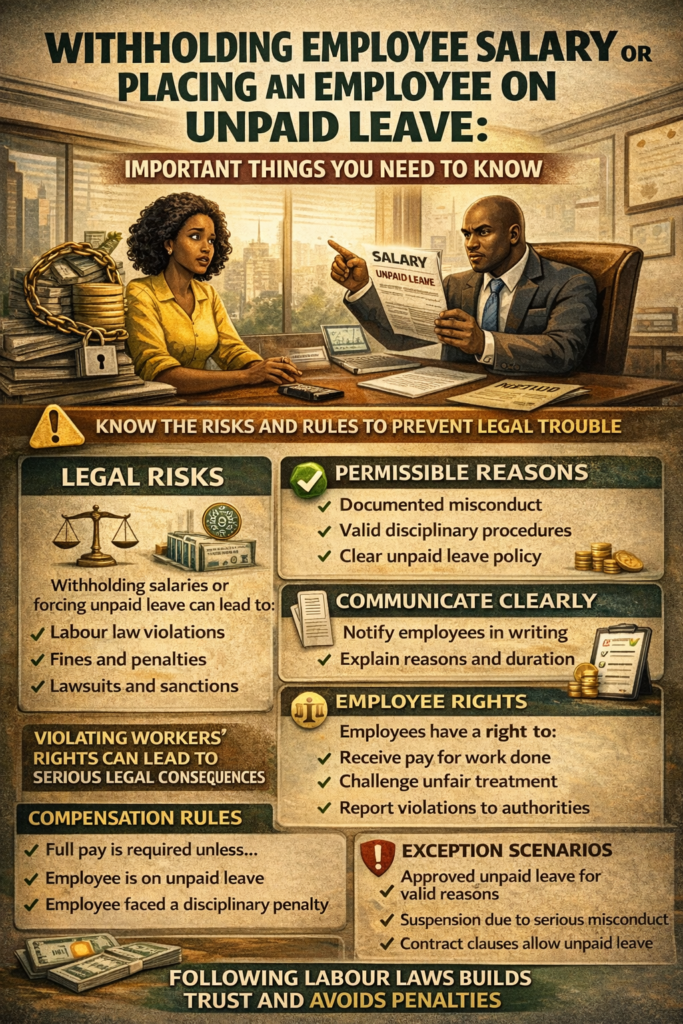 WITHHOLDING EMPLOYEE SALARY