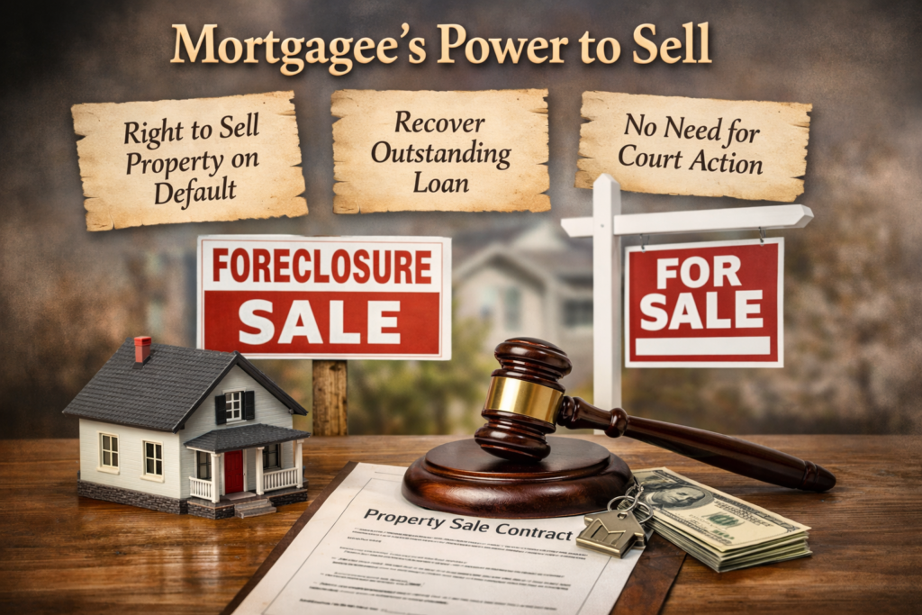 Mortgagee's power to sell