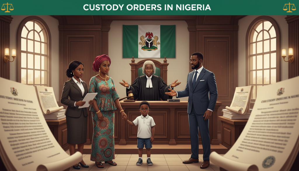CUSTODY ORDERS