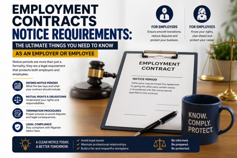 EMPLOYEMENT CONTRACTS NOTICE REQUIREMENTS